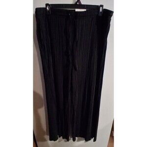 NWT Serra Black Pull-on Wide Leg Pants Sz XL
